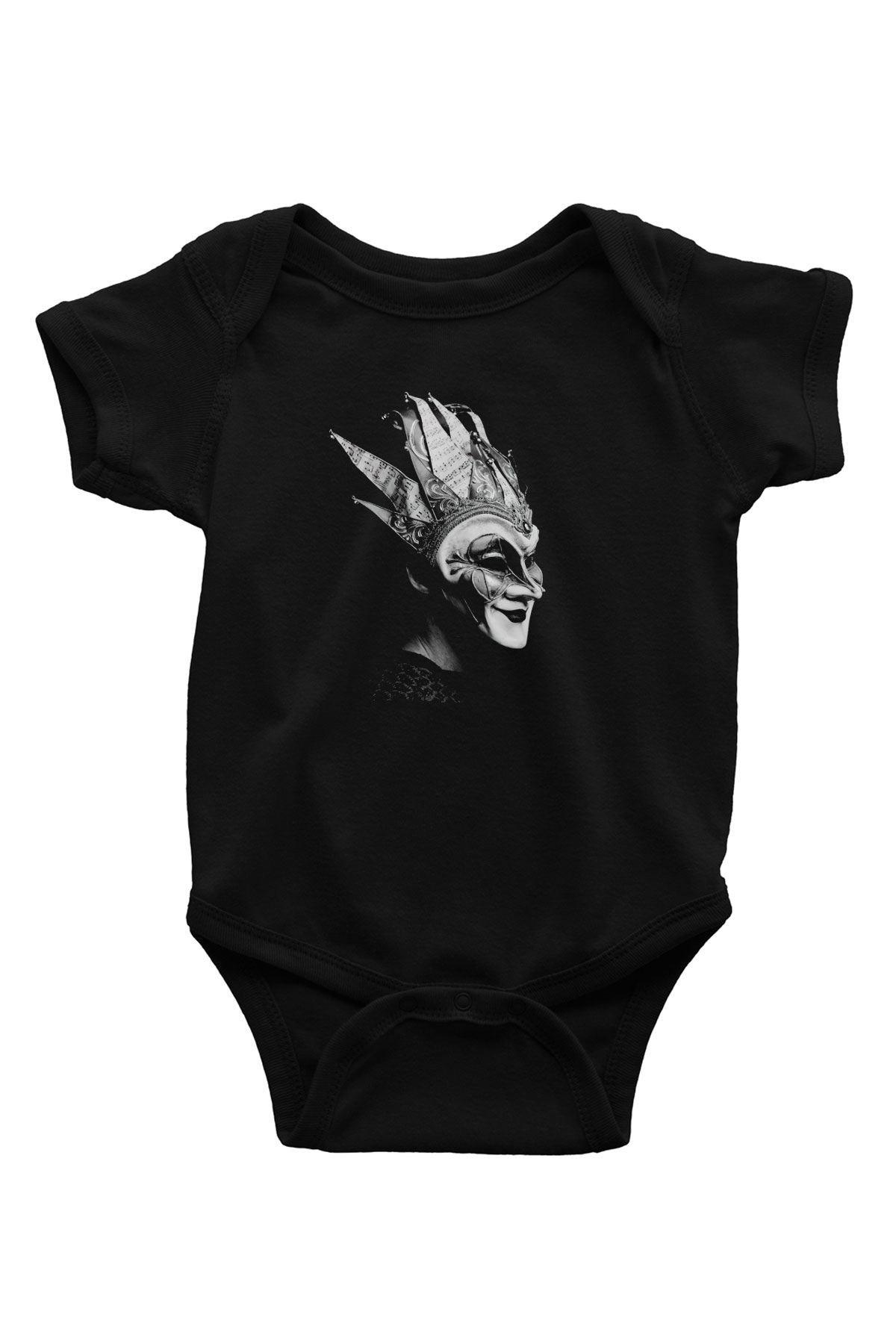 Boris Brejcha Siyah Bebek Body - Zıbın