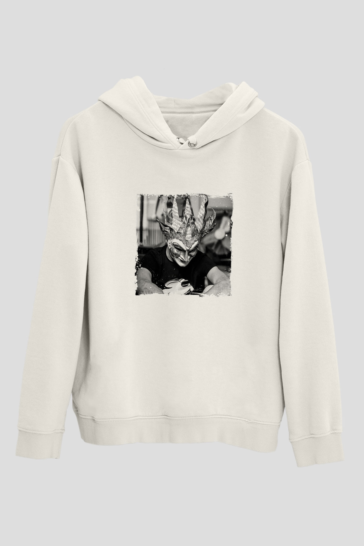 Boris BrejchaBaskılı Beyaz Hoodie