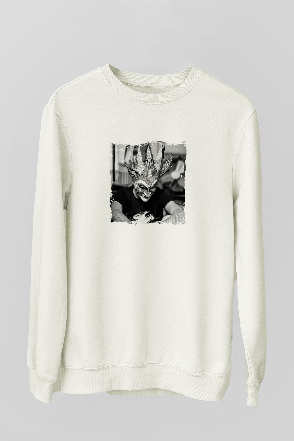 Boris BrejchaBaskılı Beyaz Sweatshirt