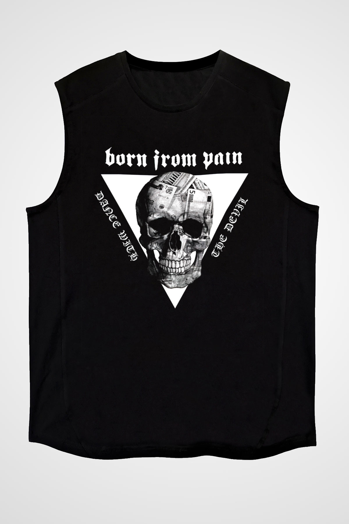 Born from Pain Siyah Unisex Kolsuz Tişört