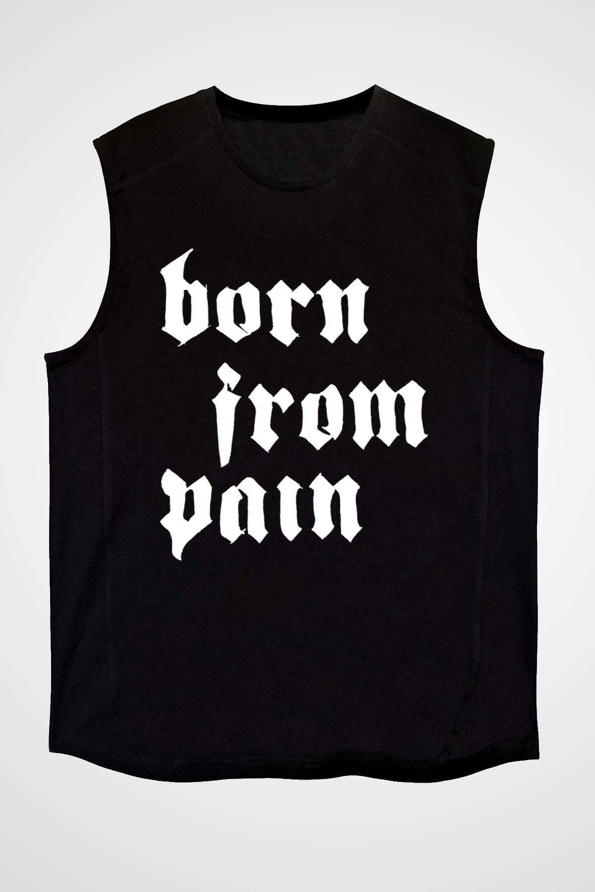 Born from Pain Siyah Unisex Kolsuz Tişört
