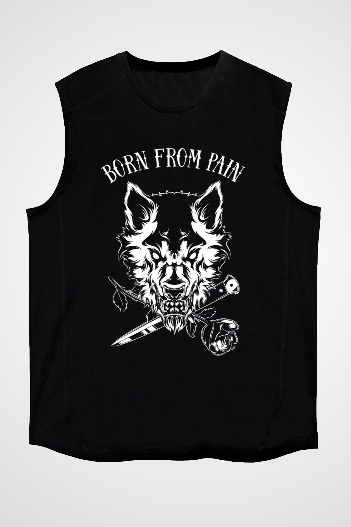 Born from Pain Siyah Unisex Kolsuz Tişört