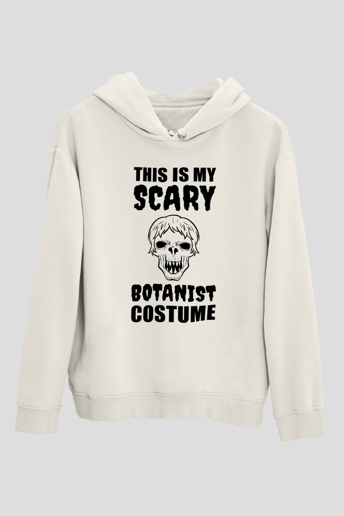 Botanikçi Beyaz Unisex Kapüşonlu Sweatshirt