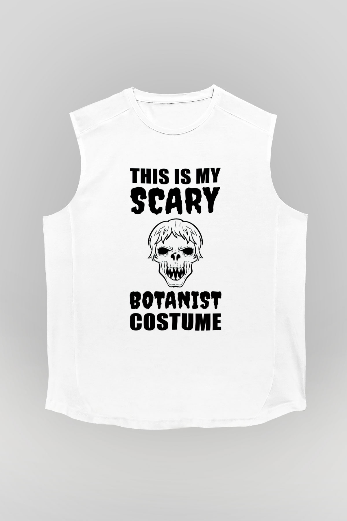Botanikçi Beyaz Unisex Kolsuz Tişört