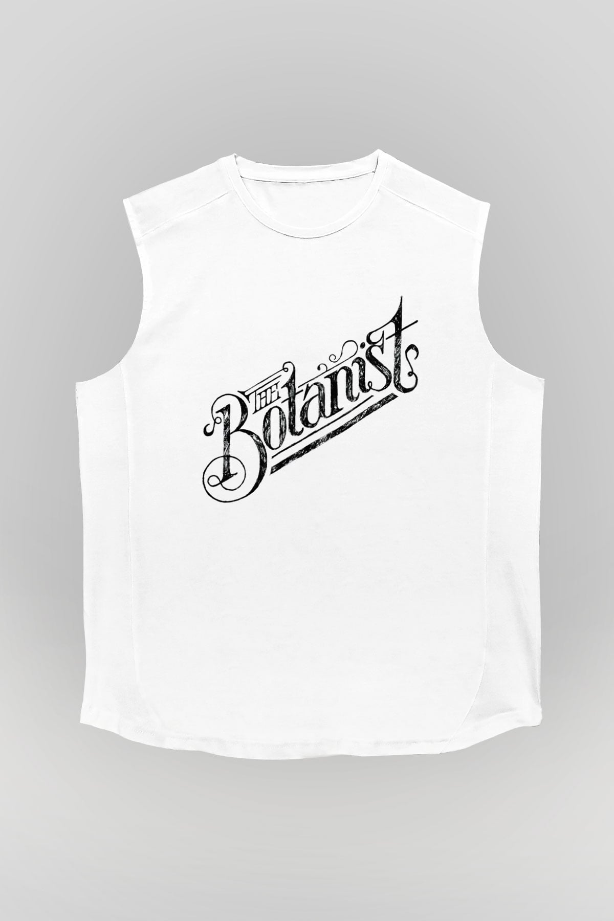Botanikçi Beyaz Unisex Kolsuz Tişört