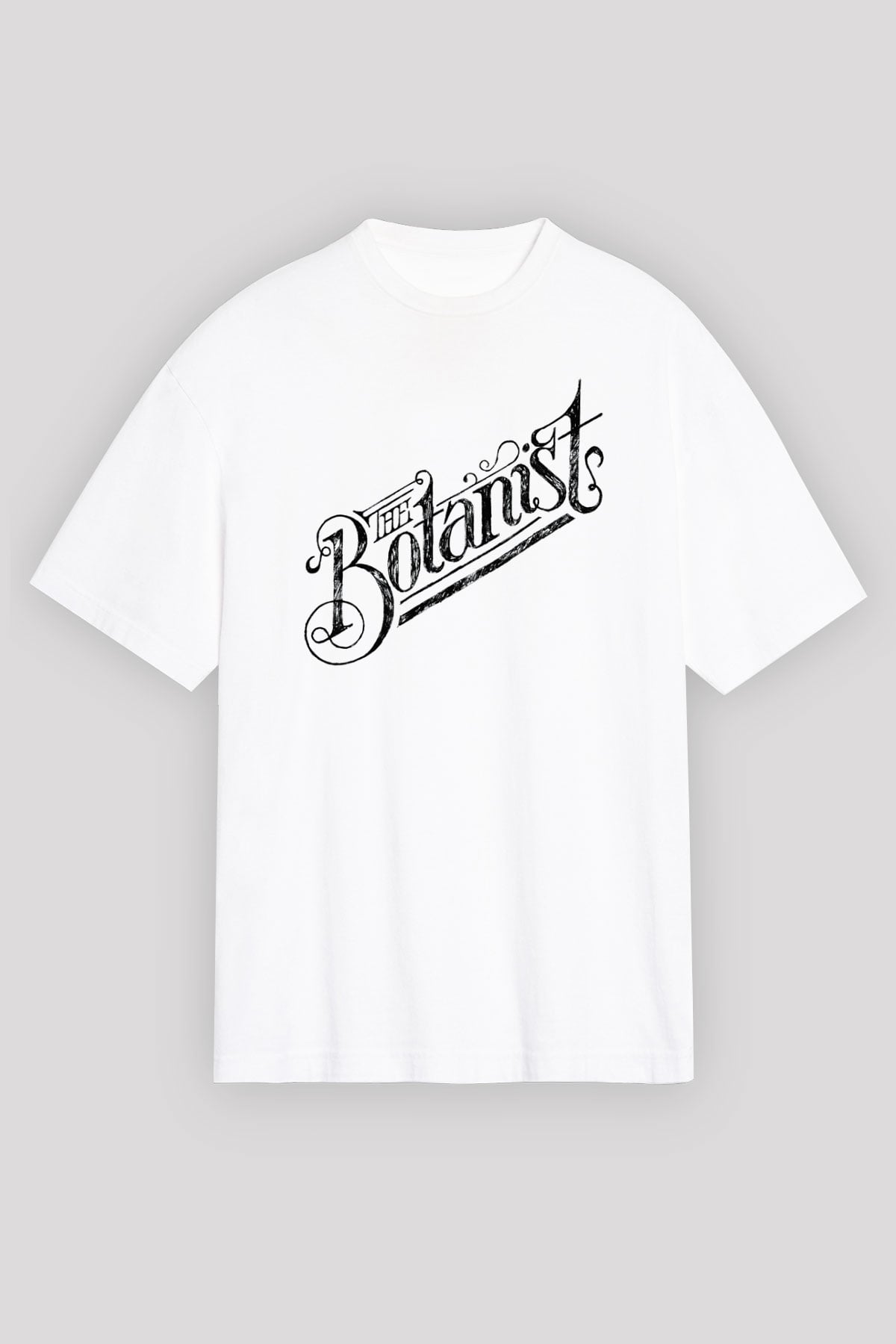Botanikçi Beyaz Unisex Oversize Tişört T-Shirt