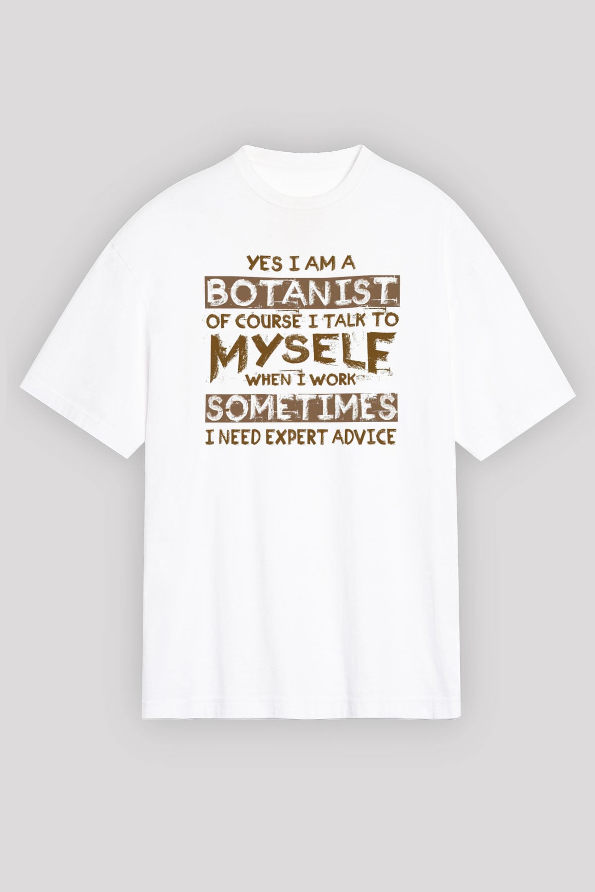 Botanikçi Beyaz Unisex Tişört T-Shirt - TişörtFabrikası