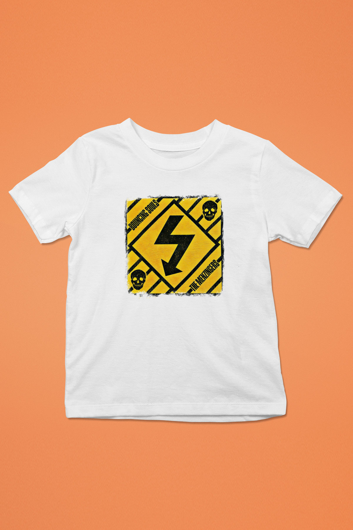 Bouncing Souls Baskılı Unisex Beyaz Çocuk Tişört