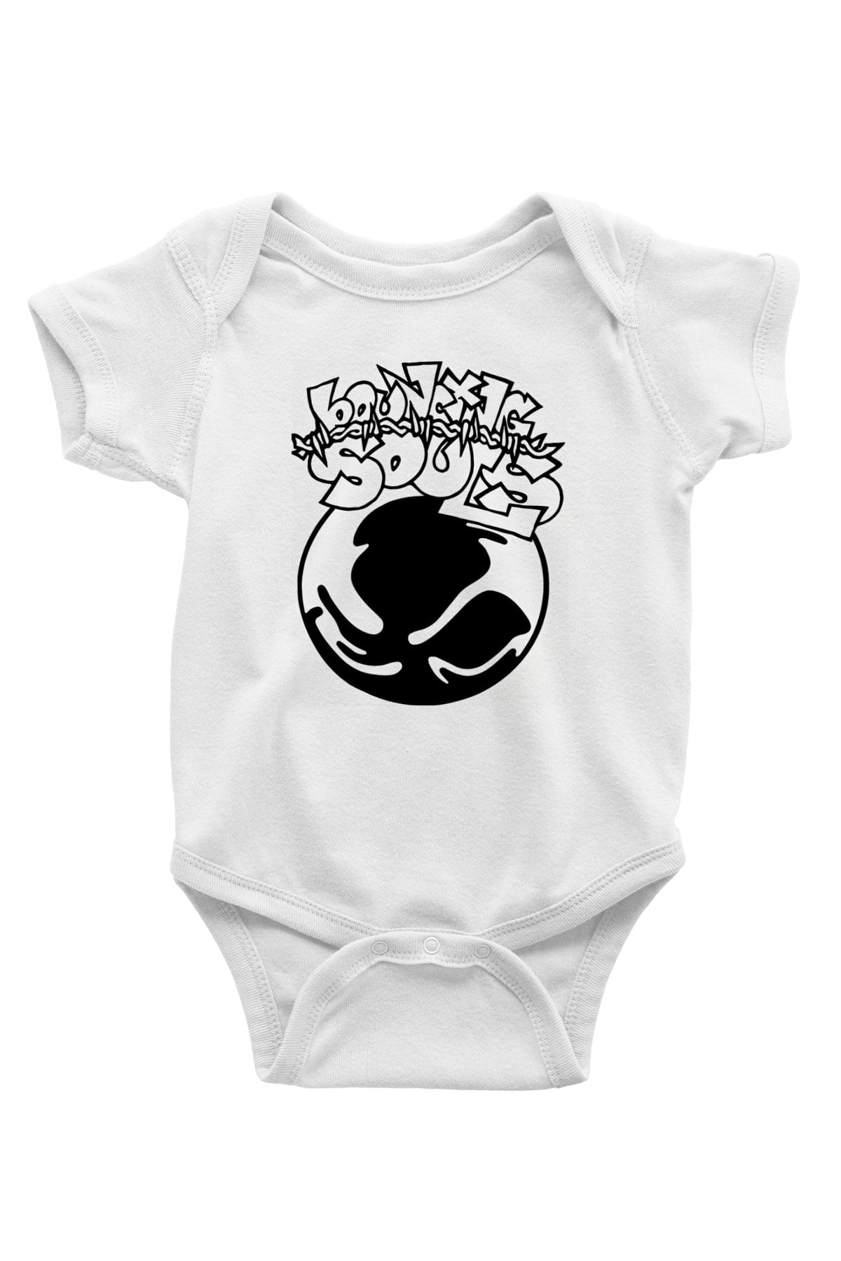 Bouncing Souls Beyaz Bebek Body - Zıbın