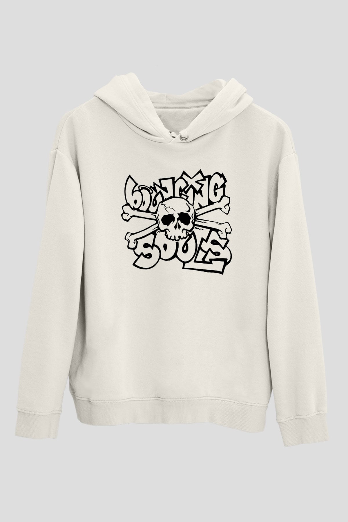 Bouncing Souls Beyaz Unisex Kapüşonlu Sweatshirt