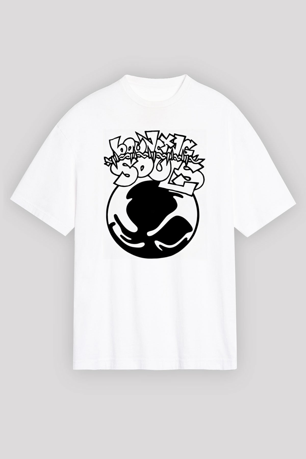 Bouncing Souls Beyaz Unisex Tişört T-Shirt - TişörtFabrikası