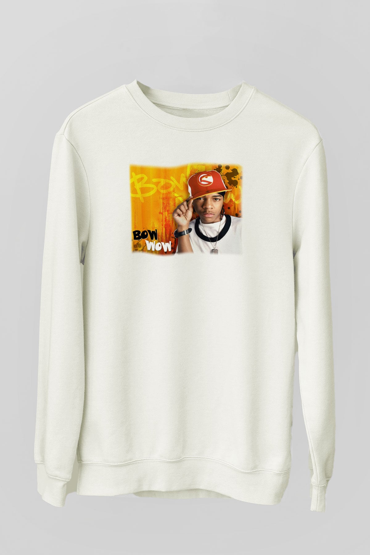 Bow Wow Beyaz Unisex Sweatshirt