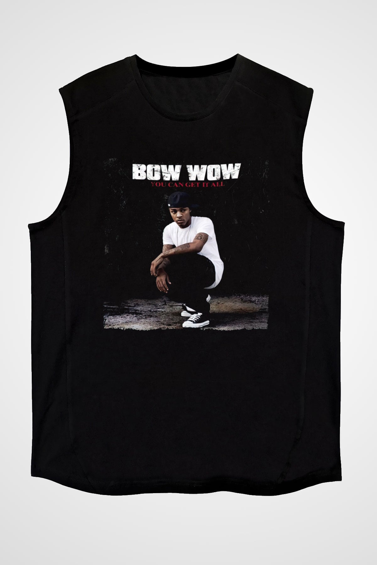 Bow Wow Siyah Unisex Kolsuz Tişört
