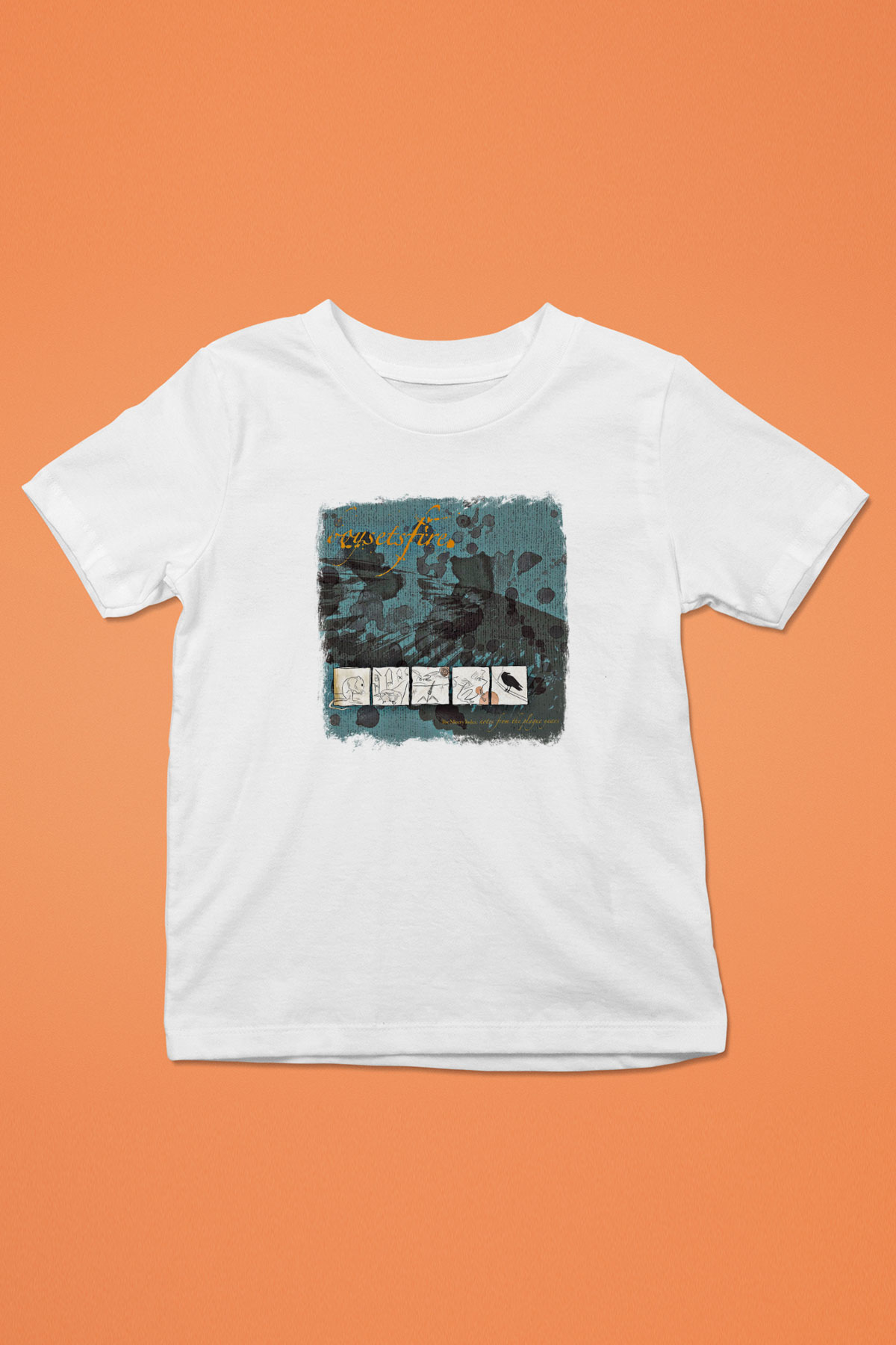 Boysetsfire Baskılı Unisex Beyaz Çocuk Tişört
