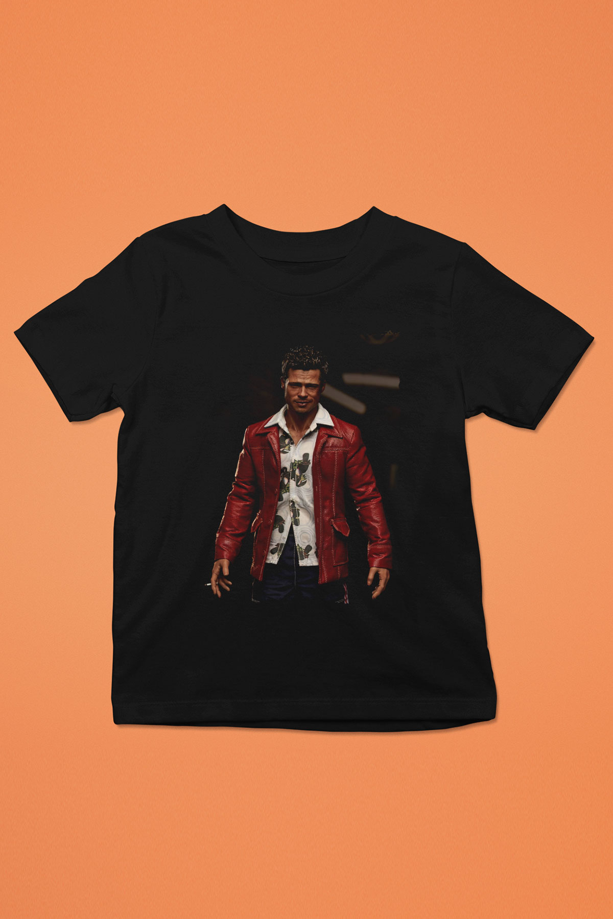 Brad Pitt Siyah Unisex Çocuk Tişört
