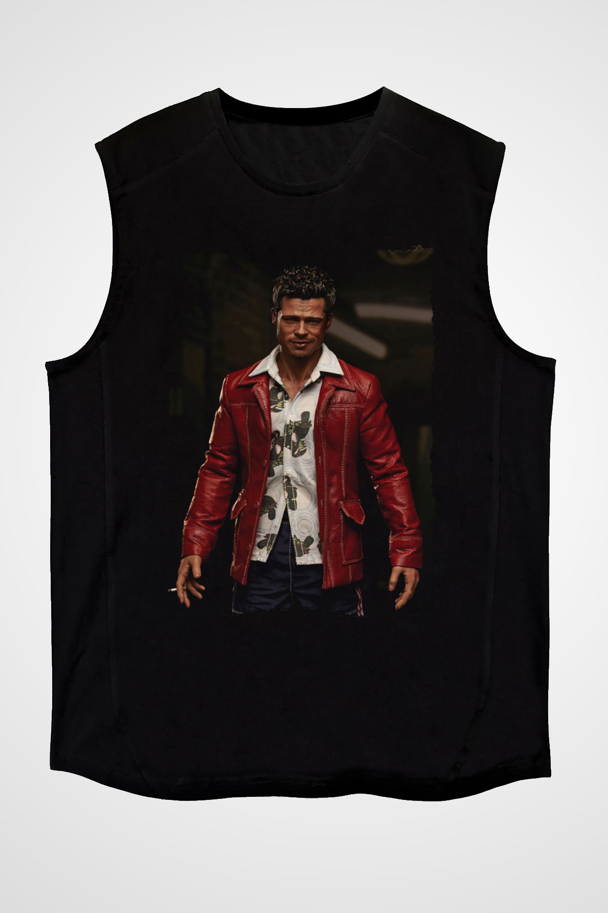 Brad Pitt Siyah Unisex Kolsuz Tişört