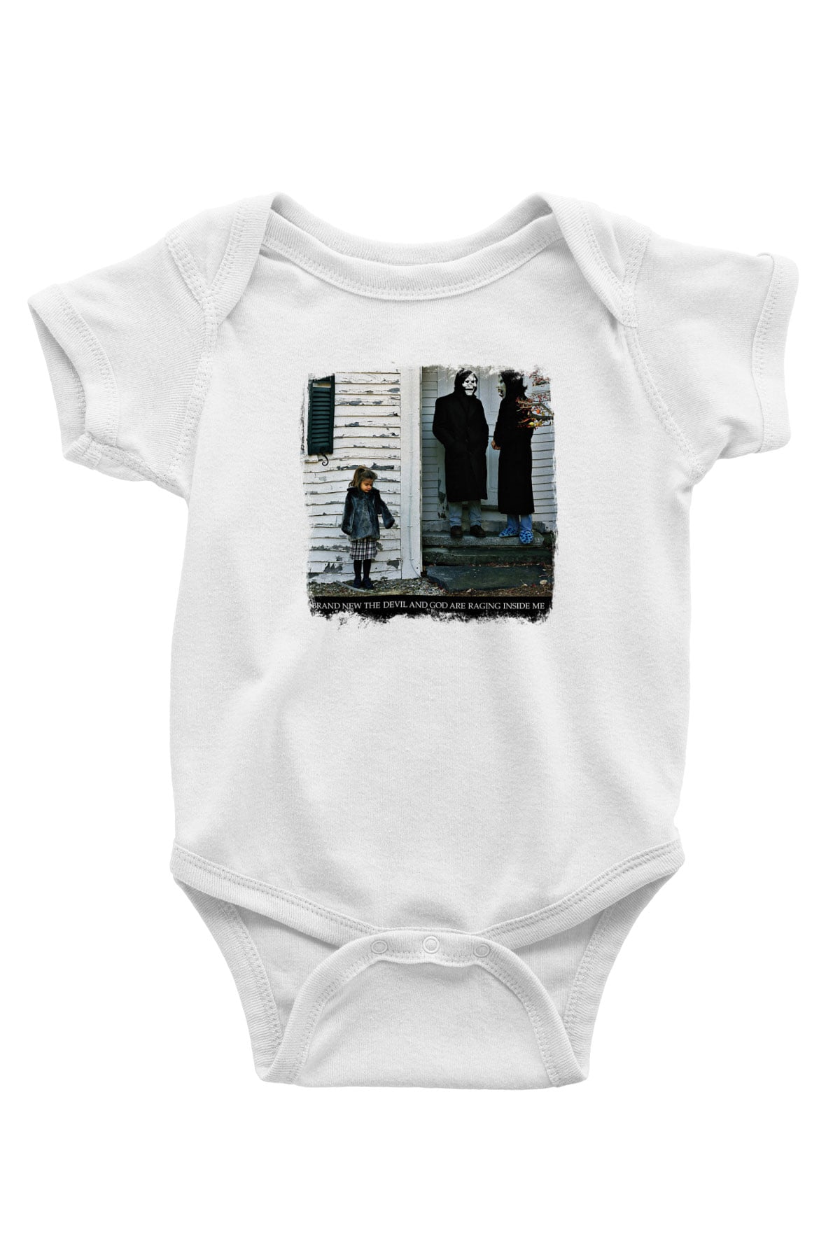 Brand New Baskılı Unisex Beyaz Bebek Body - Zıbın
