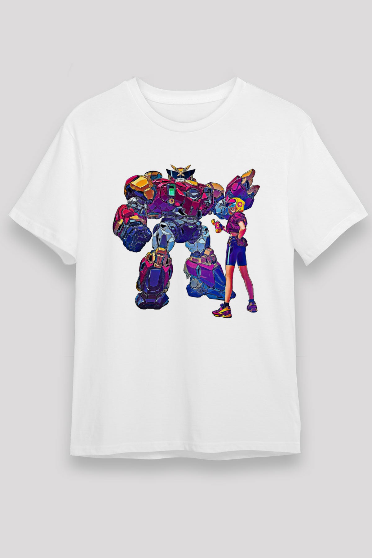 Brawl Stars Baskılı Unisex Beyaz Tişört - Tshirt