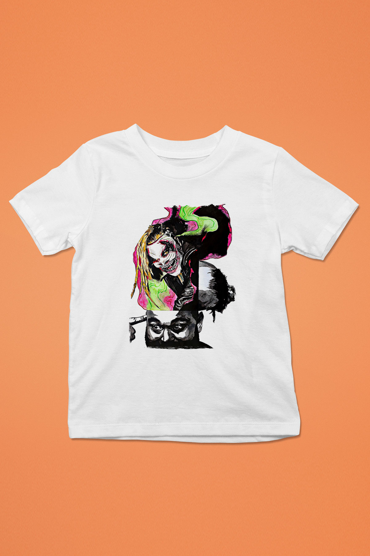 Bray Wyatt Baskılı Beyaz Unisex Beyaz Çocuk Tişört - Tshirt