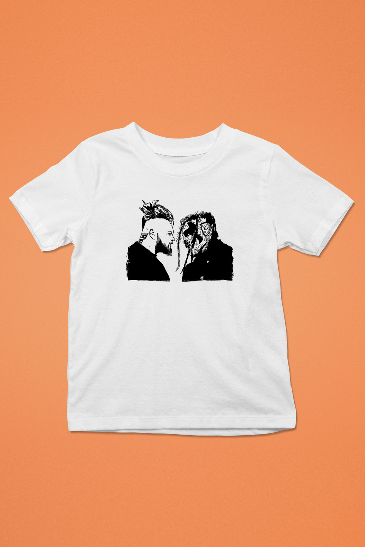 Bray Wyatt Baskılı Beyaz Unisex Beyaz Çocuk Tişört - Tshirt