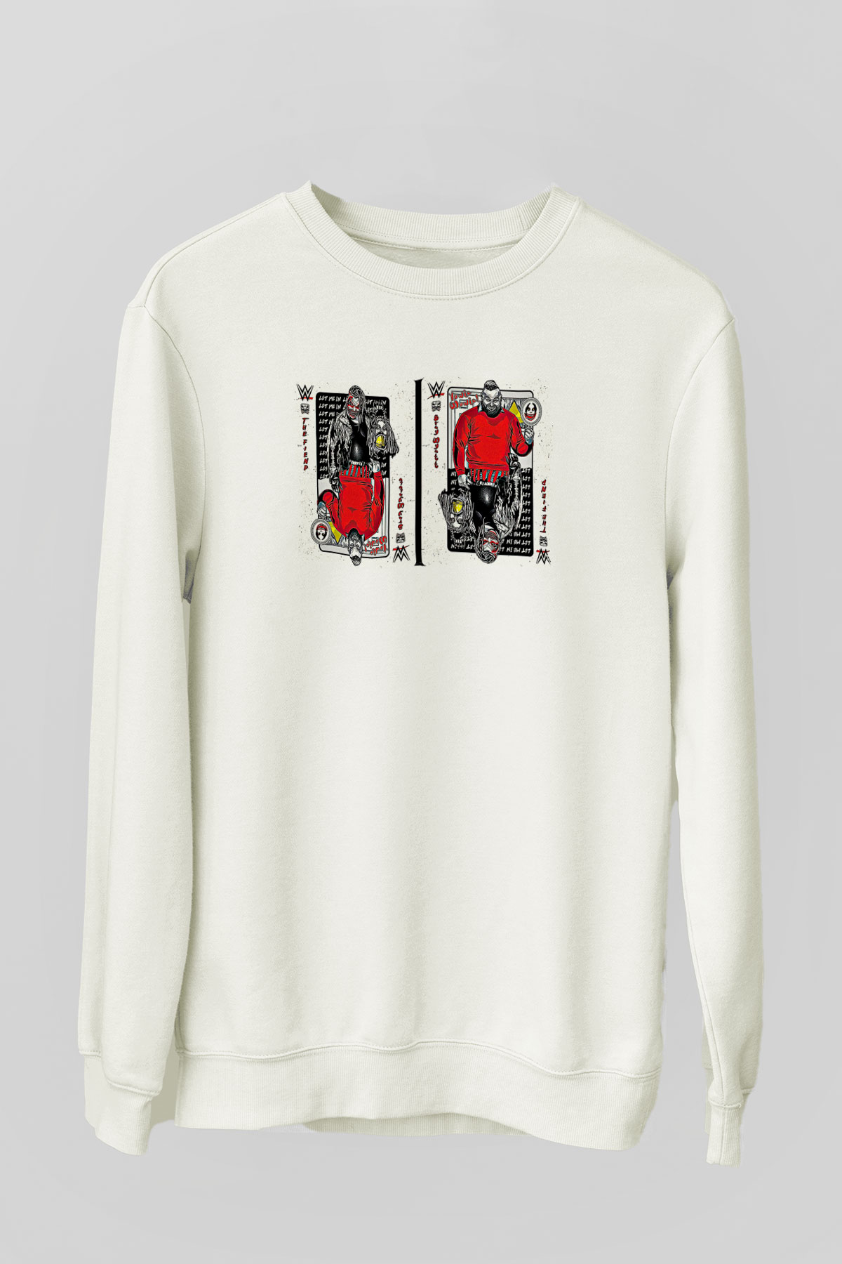 Bray Wyatt Baskılı Beyaz Unisex Sweatshirt
