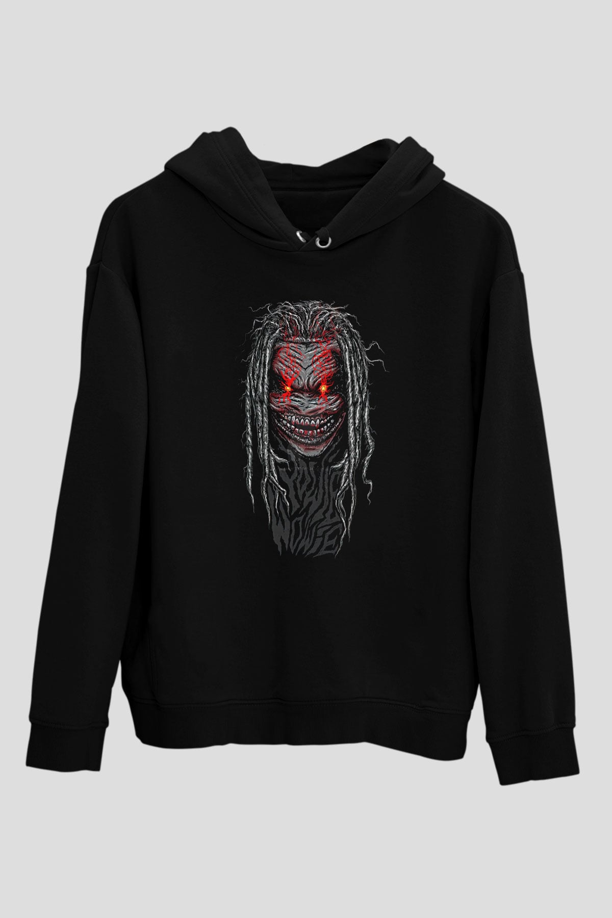 Bray Wyatt Baskılı Unisex Siyah Hoodie