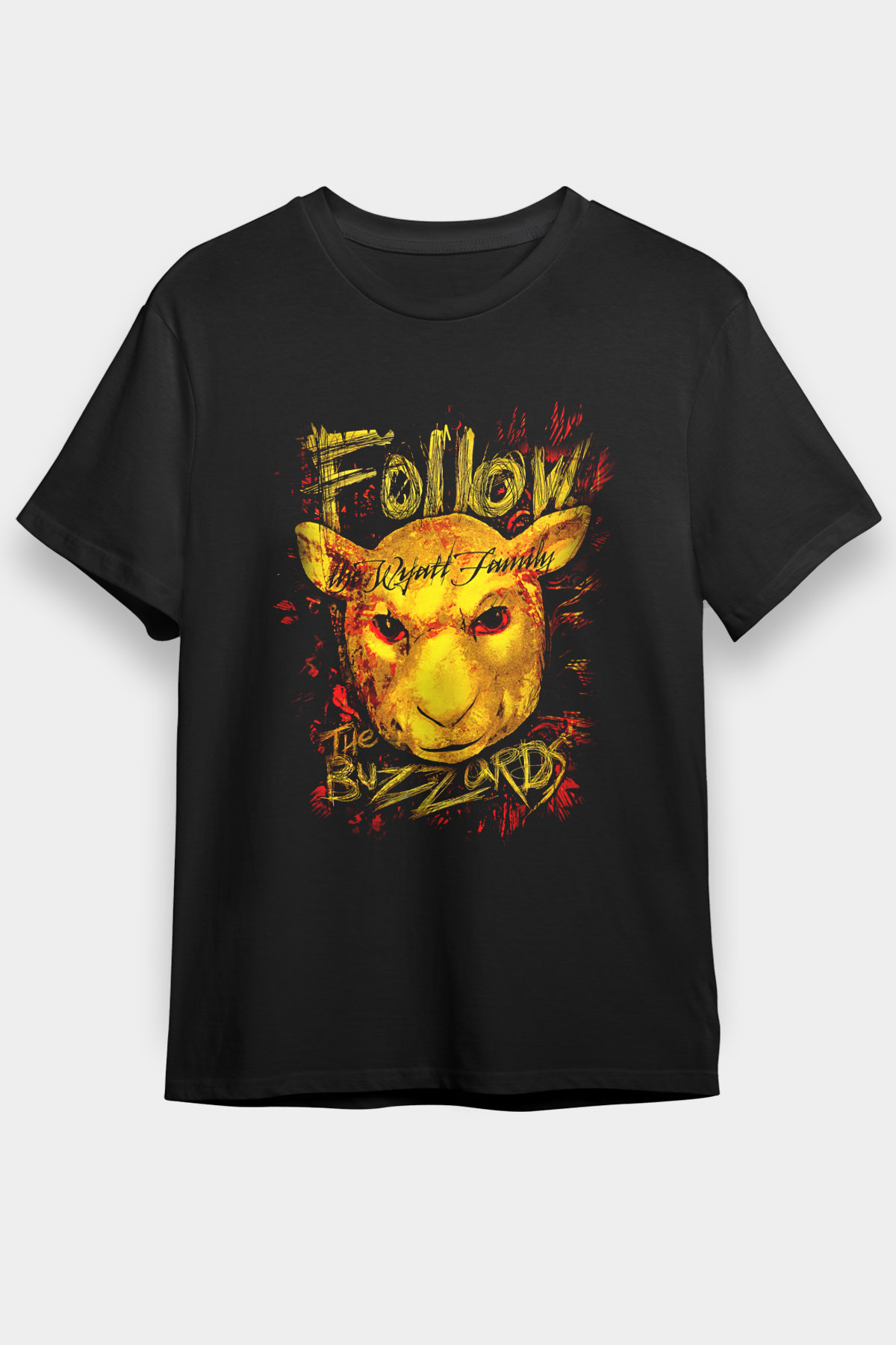 Bray Wyatt Baskılı Unisex Siyah Tişört - Tshirt
