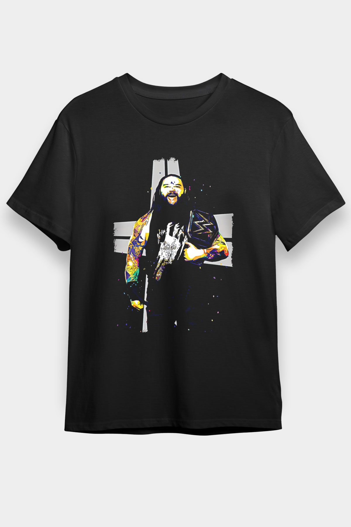 Bray Wyatt Baskılı Unisex Siyah Tişört - Tshirt