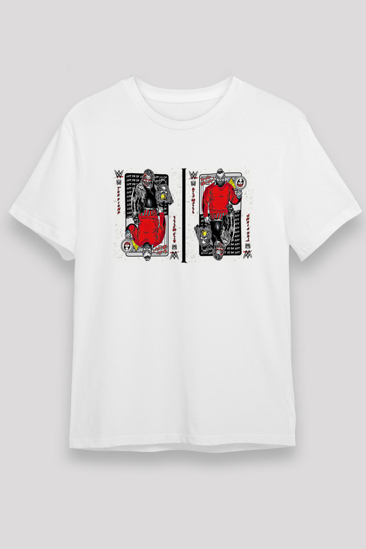 Bray Wyatt Unisex Baskılı Beyaz Tişört - Tshirt