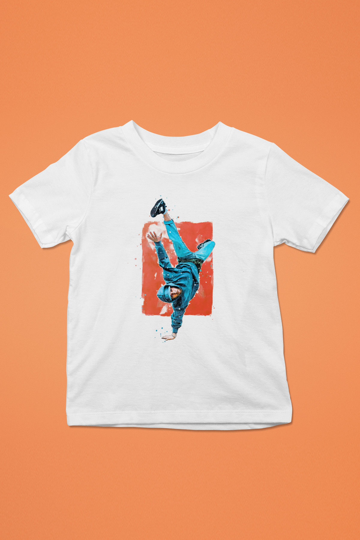 Breakdans Beyaz Unisex Çocuk Tişört