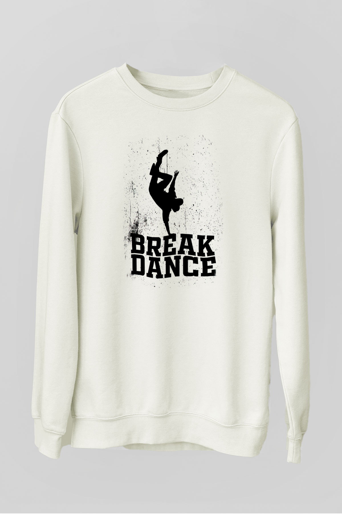 Breakdans Beyaz Unisex Sweatshirt