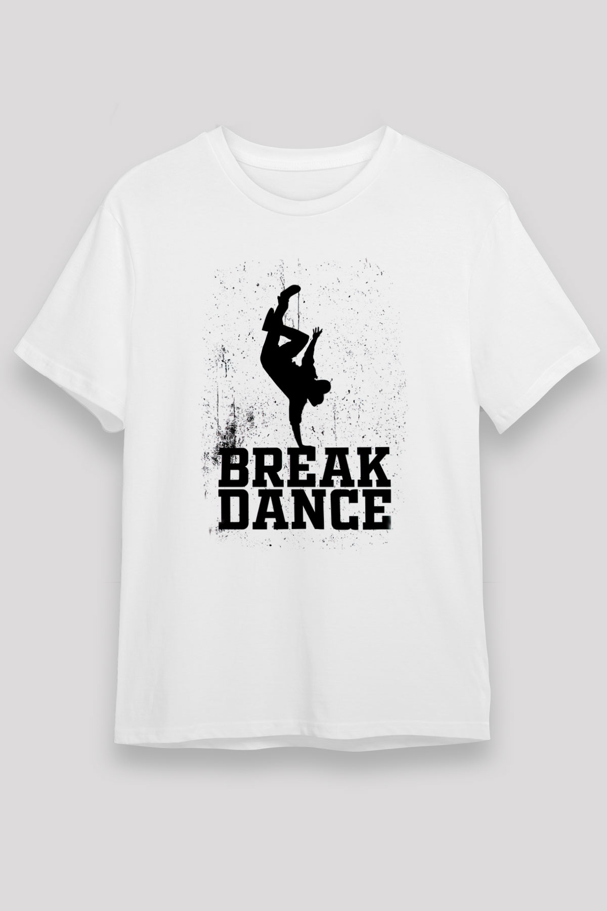 Breakdans Beyaz Unisex Tişört T-Shirt - TişörtFabrikası
