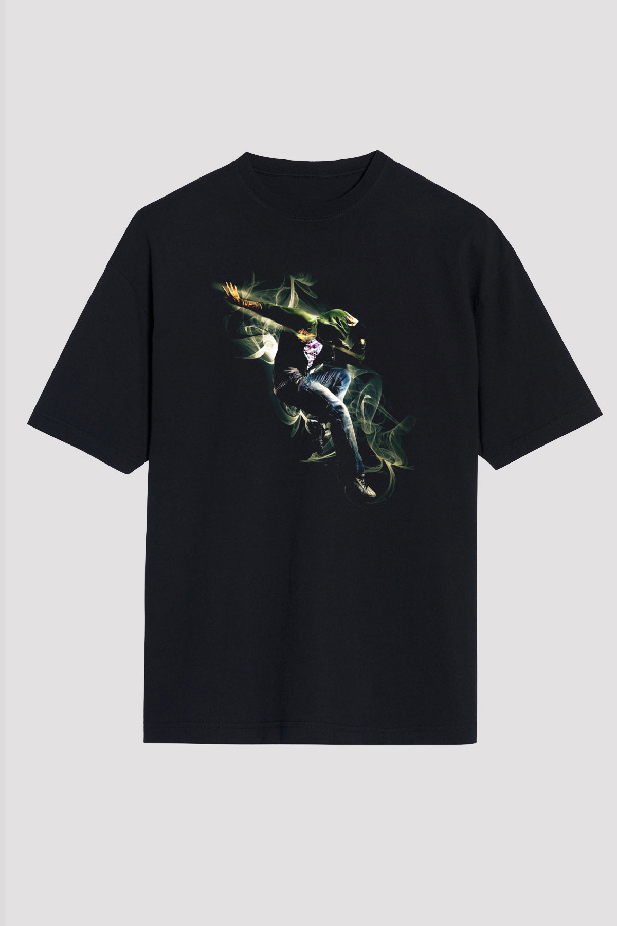 Breakdans Siyah Unisex Oversize Tişört T-Shirt