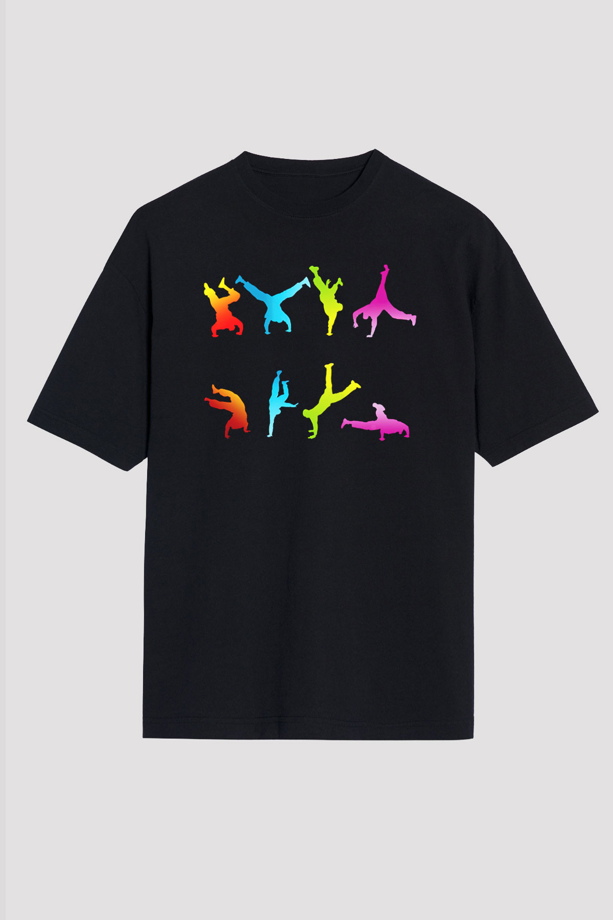 Breakdans Siyah Unisex Oversize Tişört T-Shirt