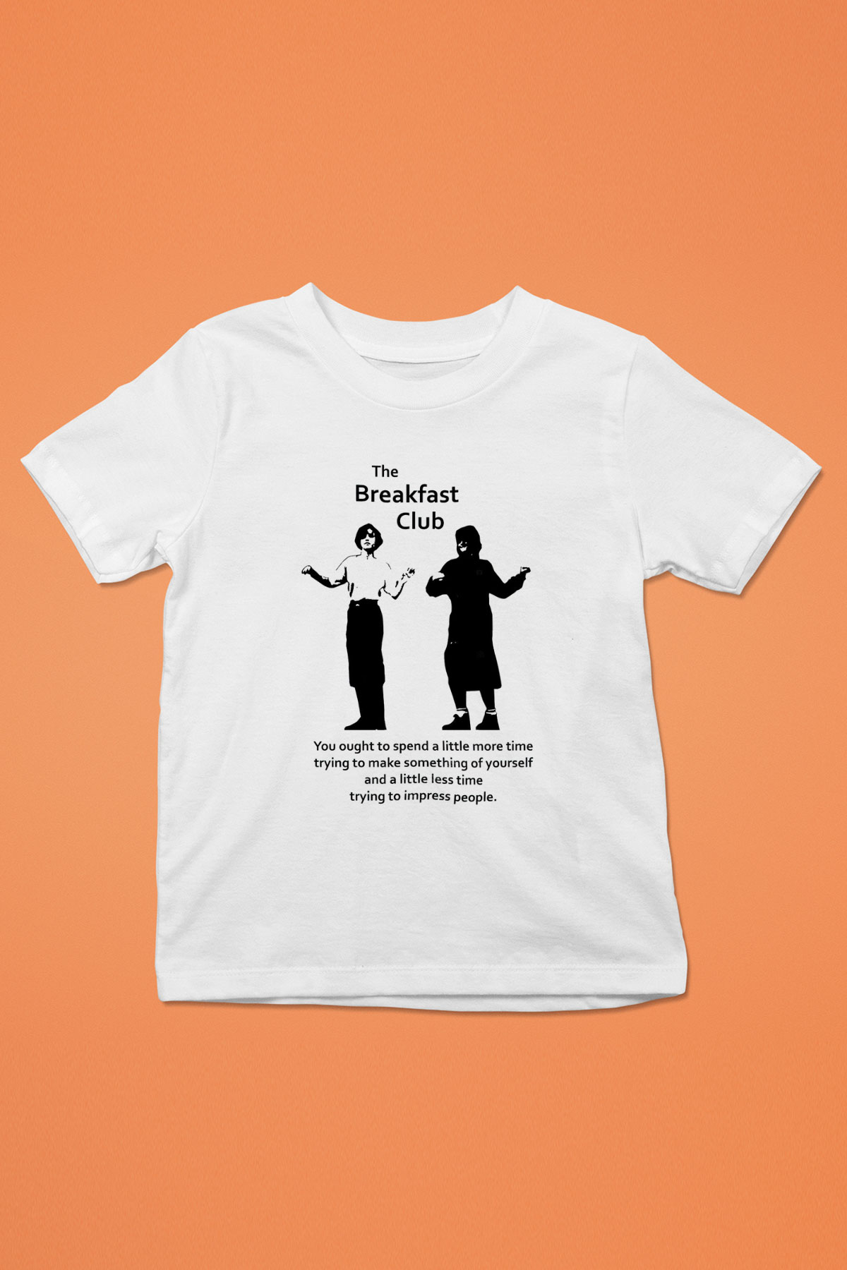 Breakfast Club Baskılı Beyaz Unisex Çocuk Tişört