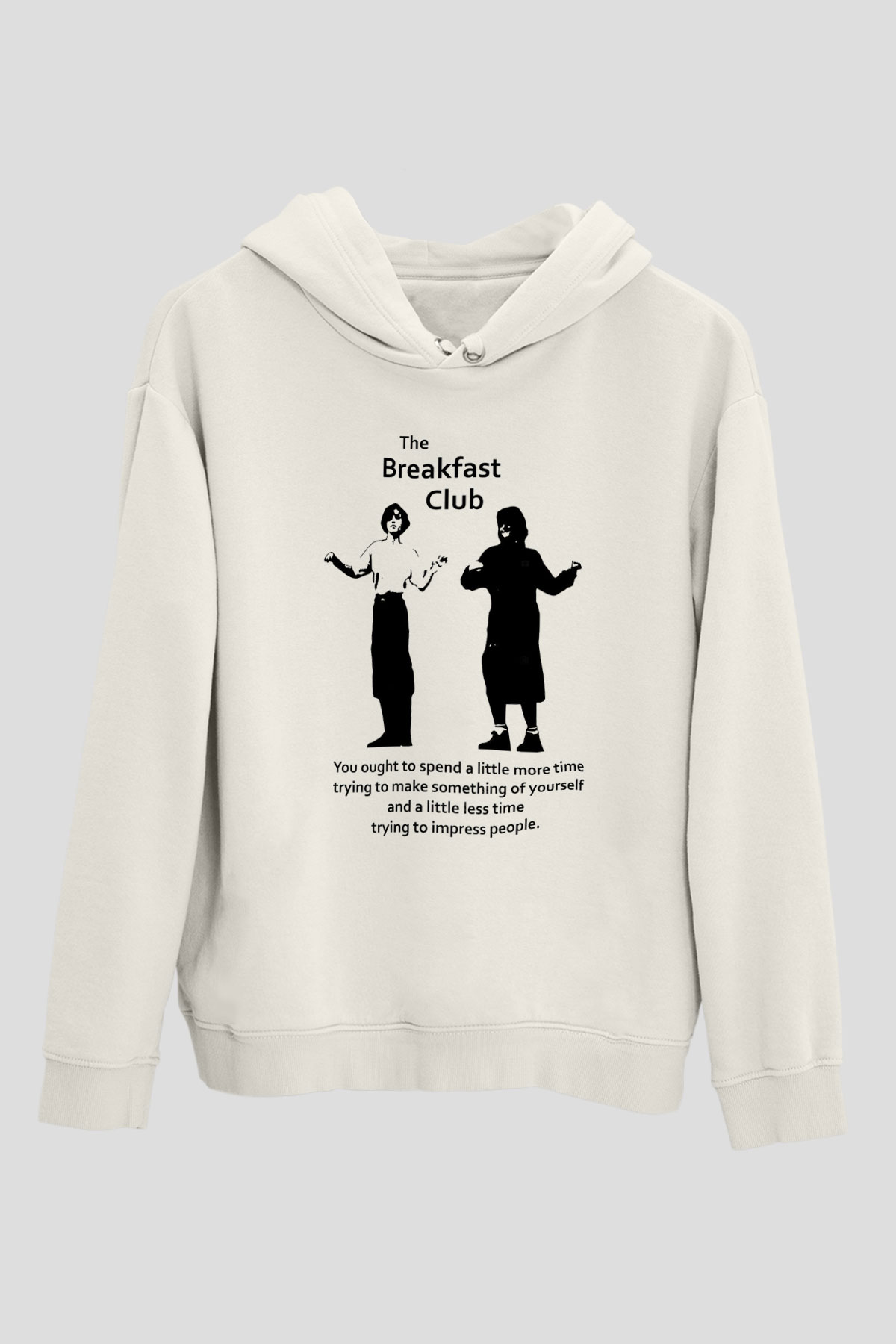 Breakfast Club Beyaz Unisex Kapşonlu Sweatshirt