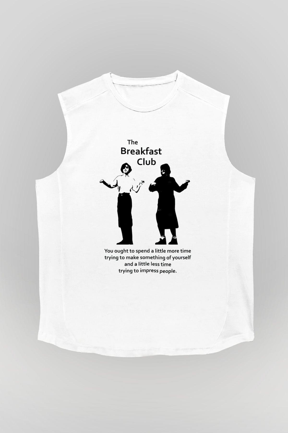 Breakfast Club Beyaz Unisex Kolsuz Tişört