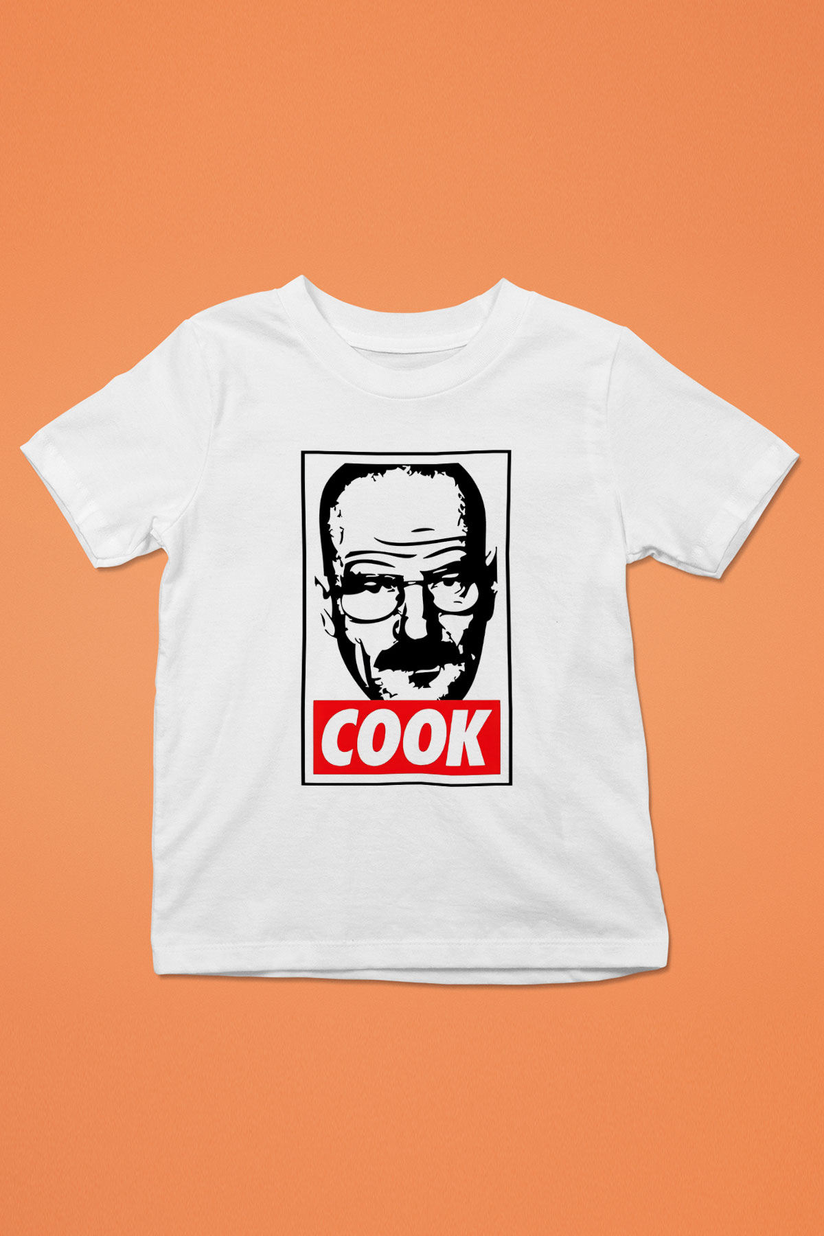 Breaking Bad Heisenberg Baskılı Beyaz Unisex Çocuk Tişört