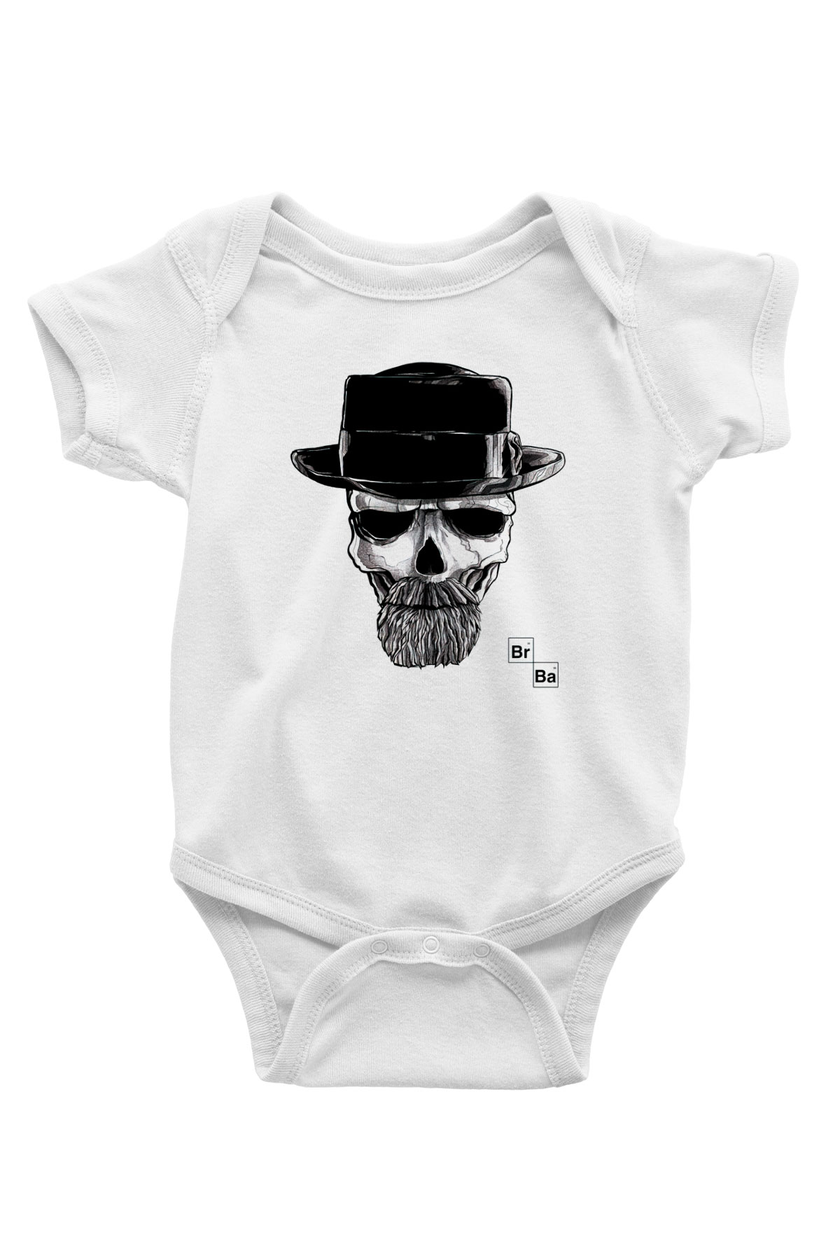 Breaking Bad Heisenberg Baskılı Beyaz Unisex Bebek Body - Zıbın