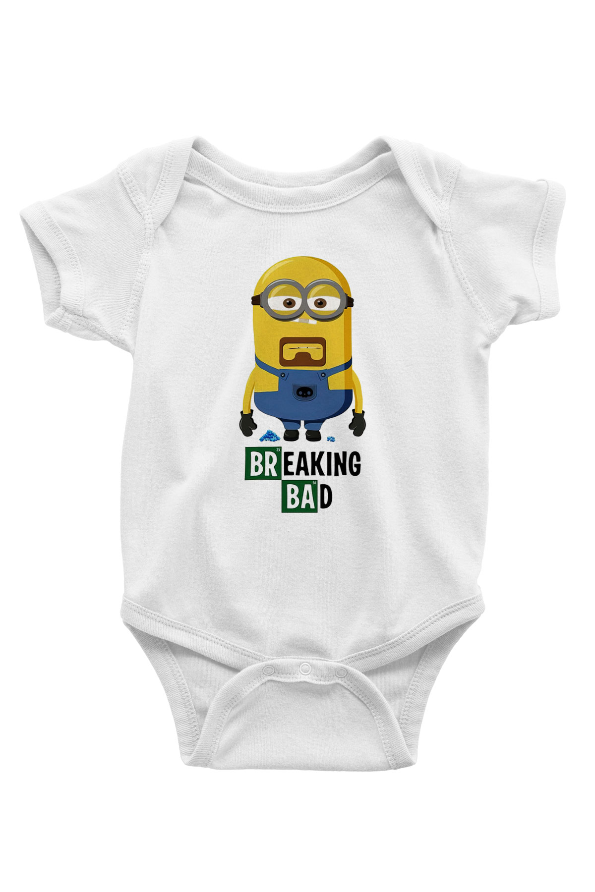 Breaking Bad Heisenberg Baskılı Beyaz Unisex Bebek Body - Zıbın
