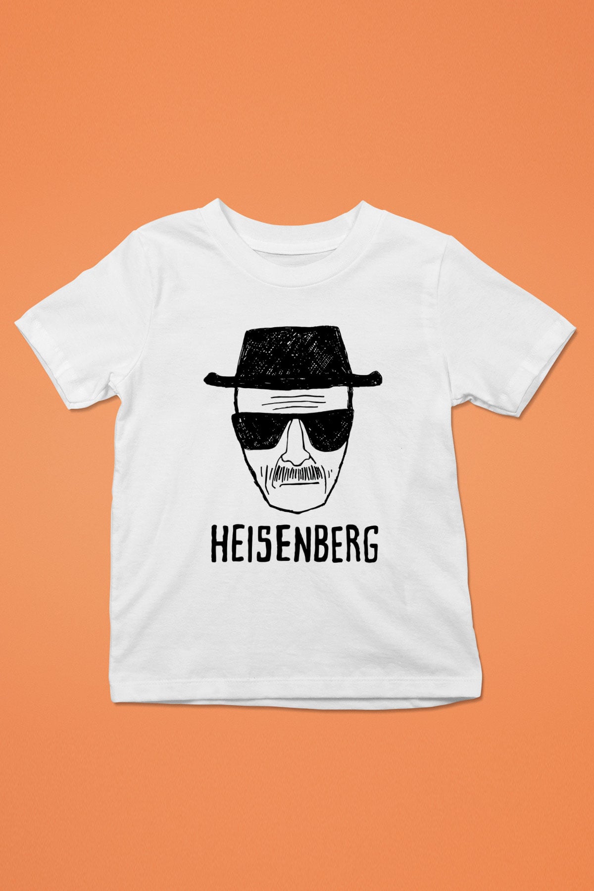 Breaking Bad Heisenberg Baskılı Beyaz Unisex Çocuk Tişört