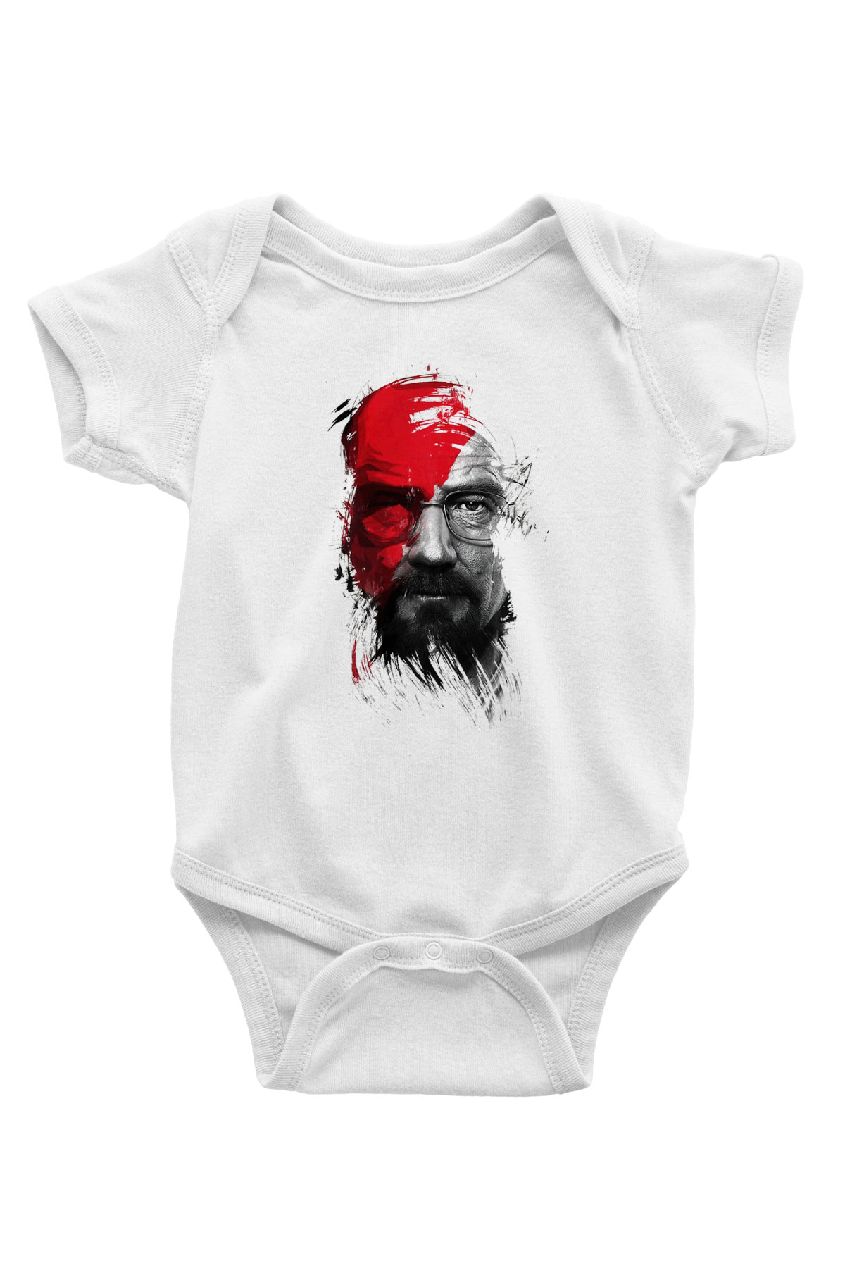 Breaking Bad Heisenberg Baskılı Beyaz Unisex Bebek Body - Zıbın