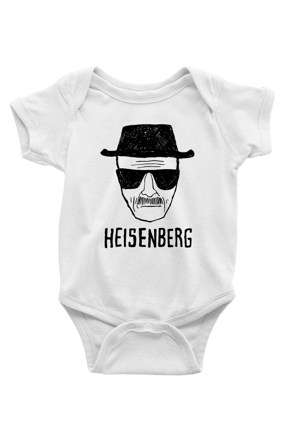Breaking Bad Heisenberg Baskılı Beyaz Unisex Bebek Body - Zıbın