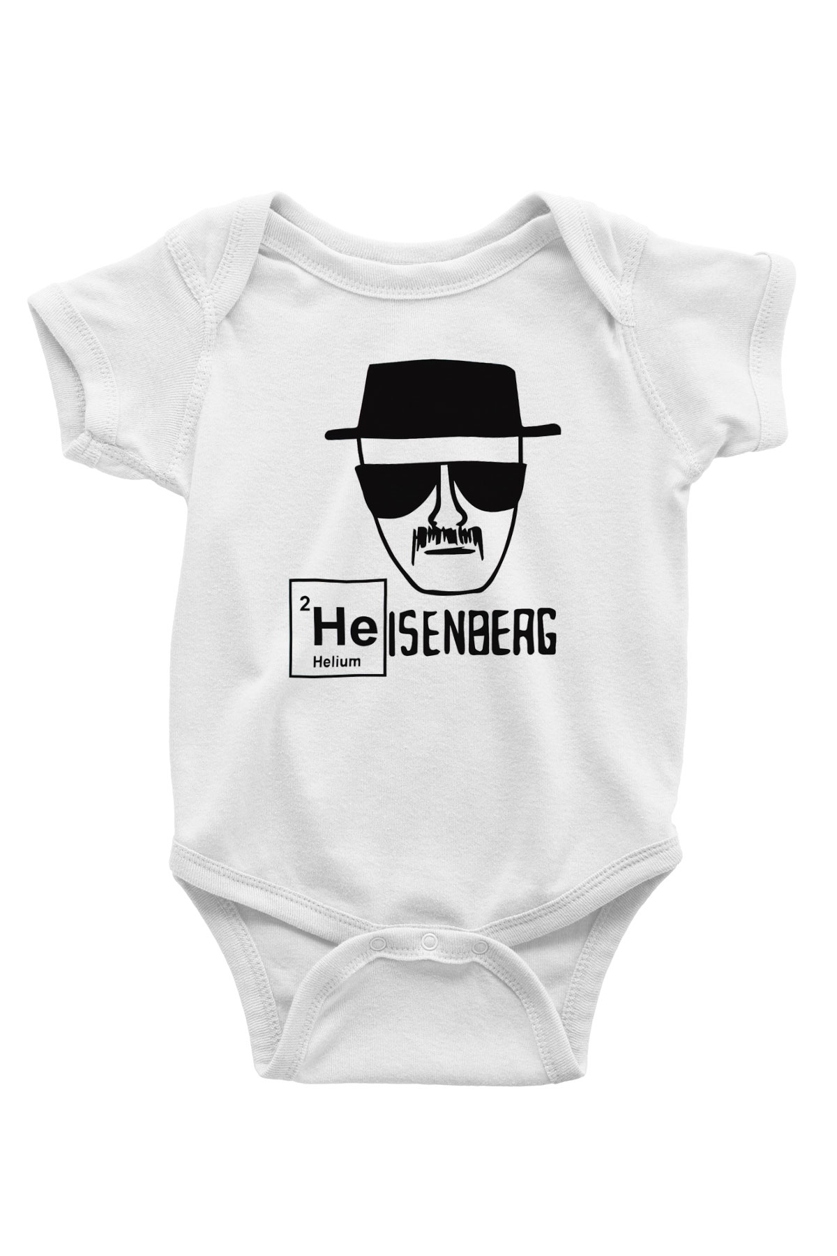 Breaking Bad Heisenberg Baskılı Beyaz Unisex Bebek Body - Zıbın