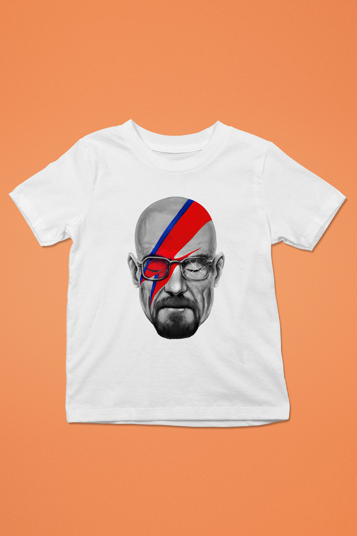 Breaking Bad Heisenberg Baskılı Beyaz Unisex Çocuk Tişört