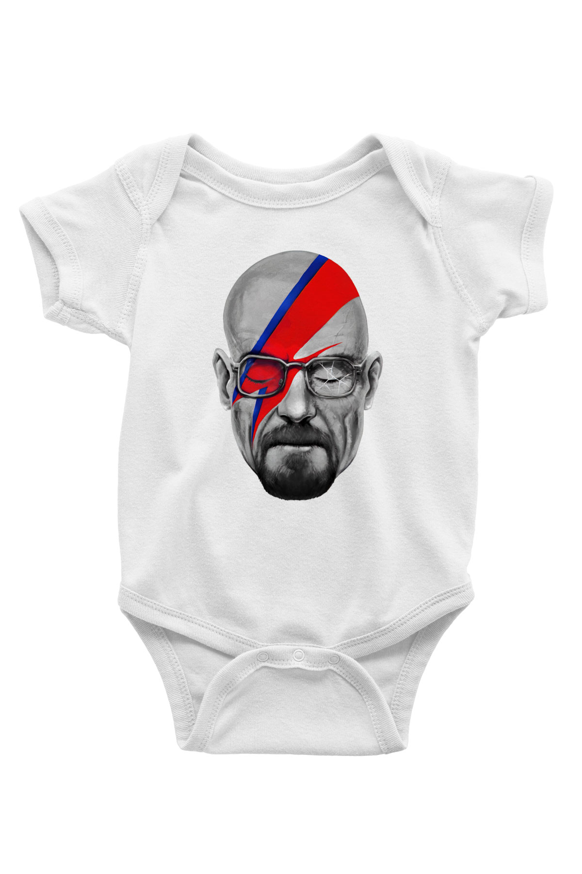 Breaking Bad Heisenberg Baskılı Beyaz Unisex Bebek Body - Zıbın