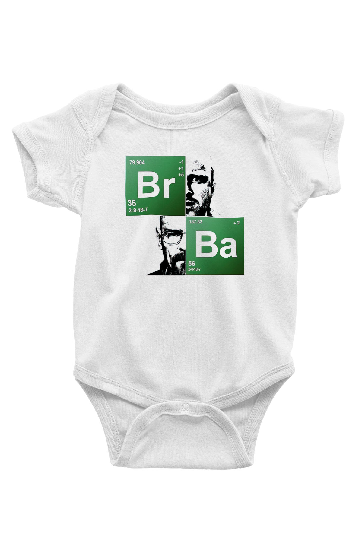 Breaking Bad Heisenberg Baskılı Beyaz Unisex Bebek Body - Zıbın