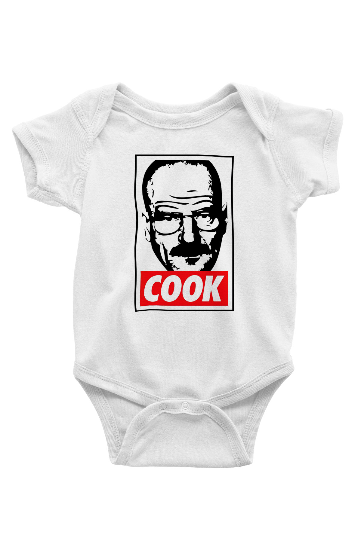 Breaking Bad Heisenberg Baskılı Beyaz Unisex Bebek Body - Zıbın