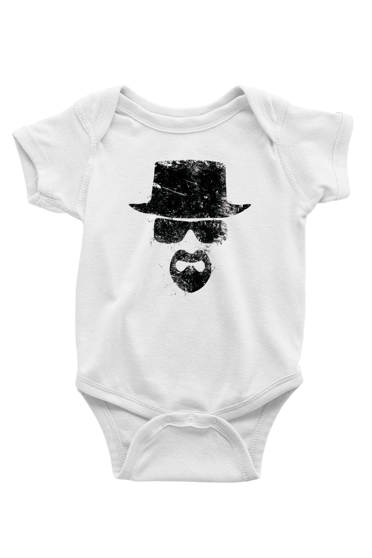 Breaking Bad Heisenberg Baskılı Beyaz Unisex Bebek Body - Zıbın