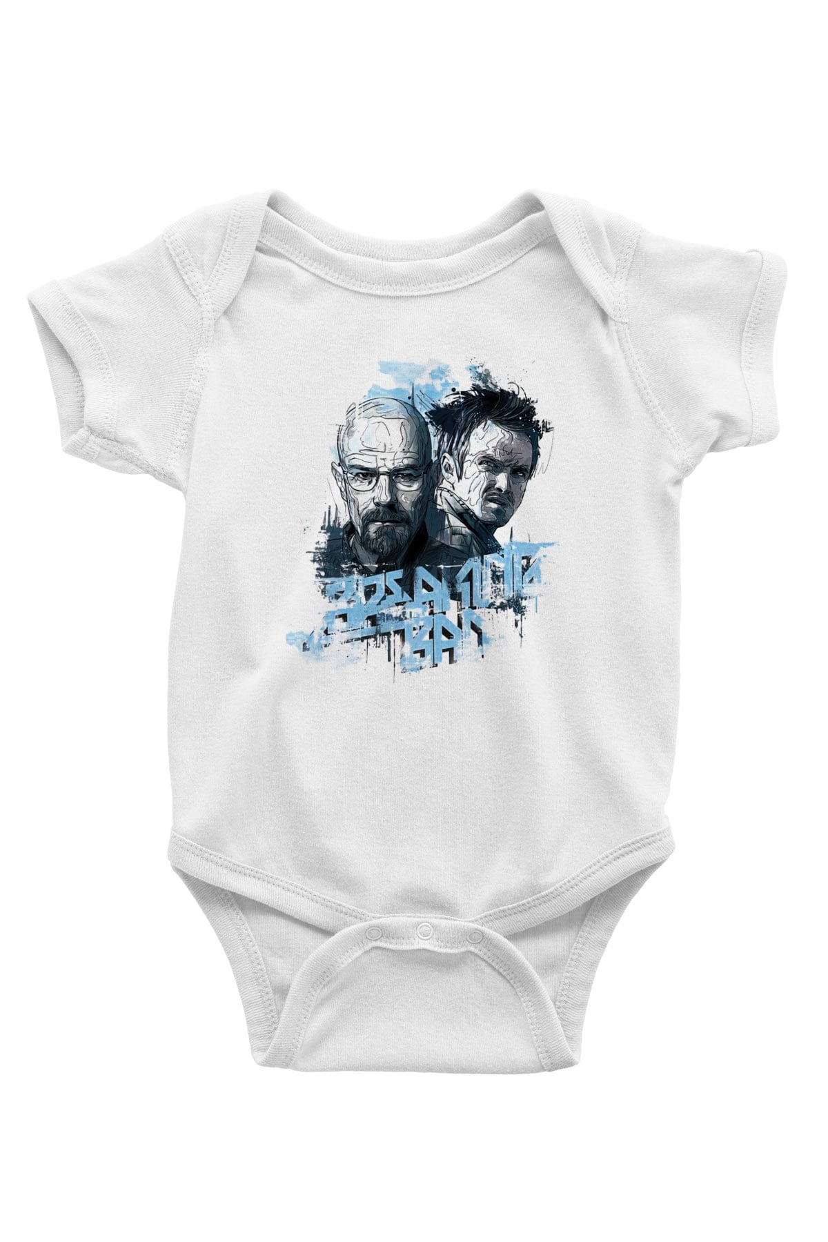 Breaking Bad Heisenberg Baskılı Beyaz Unisex Bebek Body - Zıbın